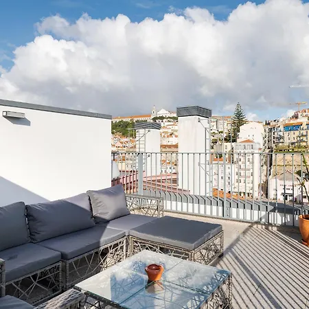 Penthouse For The Lovers - Castle View & Parking Lägenhet Lisboa